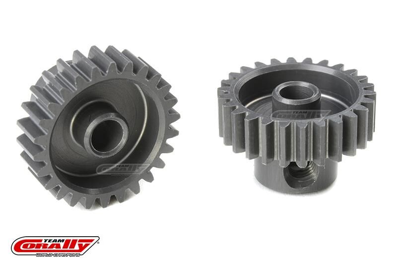 Team Corally 48 DP Motorritzel Hard Eloxiert AL7075 26 Zähne Welle 3.17mm / C-70426