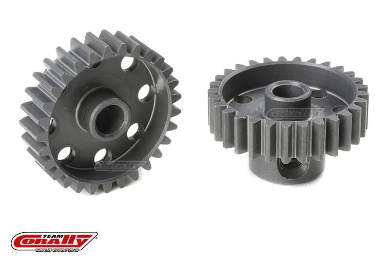 Team Corally 48 DP Motorritzel Hard Eloxiert AL7075 29 Zähne Welle 3.17mm / C-70429