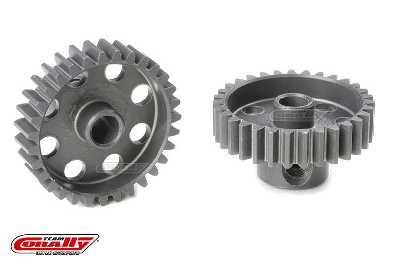 Team Corally 48 DP Motorritzel Hard Eloxiert AL7075 31 Zähne Welle 3.17mm / C-70431