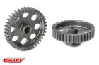 Team Corally 48 DP Motorritzel Hard Eloxiert AL7075 38 Zähne Welle 3.17mm / C-70438