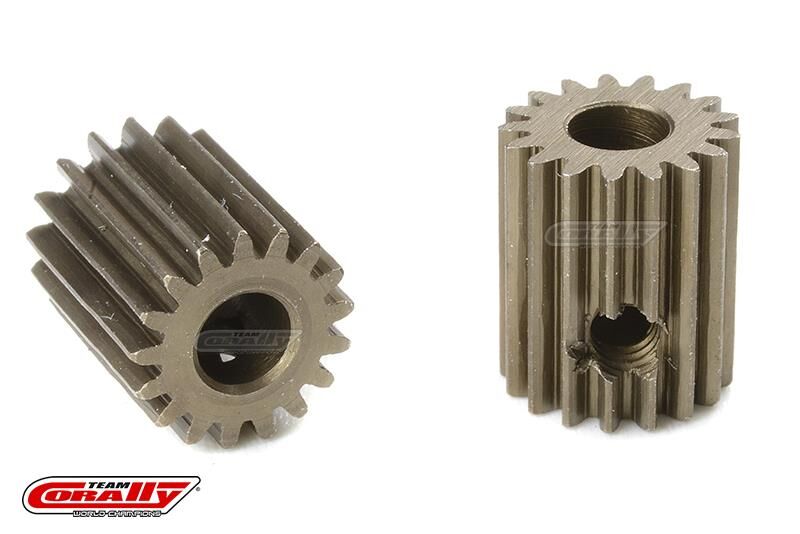 Team Corally 64 DP Motorritzel Stahl gehärtet 17 Zähne Welle 3.17mm / C-71317