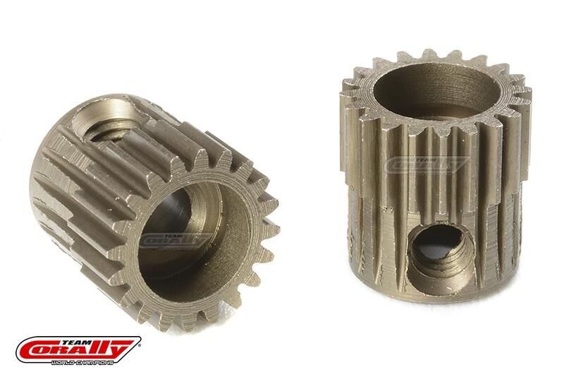 Team Corally 64 DP Motorritzel Stahl gehärtet 20 Zähne Welle 3.17mm / C-71320