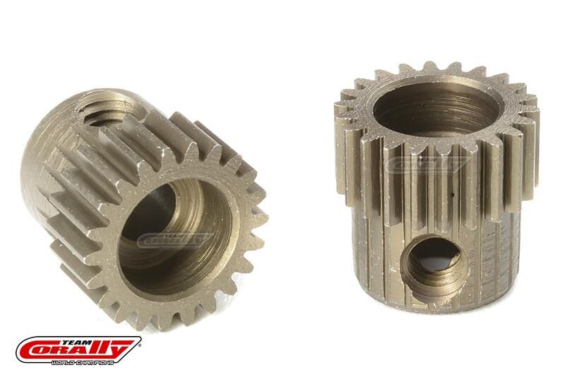 Team Corally 64 DP Motorritzel Stahl gehärtet 22 Zähne Welle 3.17mm / C-71322