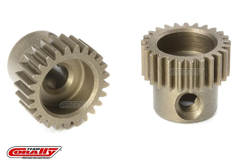 Team Corally 64 DP Motorritzel Stahl gehärtet 25 Zähne Welle 3.17mm / C-71325
