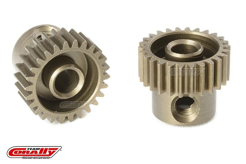Team Corally 64 DP Motorritzel Stahl gehärtet 26 Zähne Welle 3.17mm / C-71326