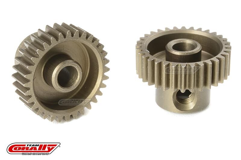 Team Corally 64 DP Motorritzel Stahl gehärtet 32 Zähne Welle 3.17mm / C-71332