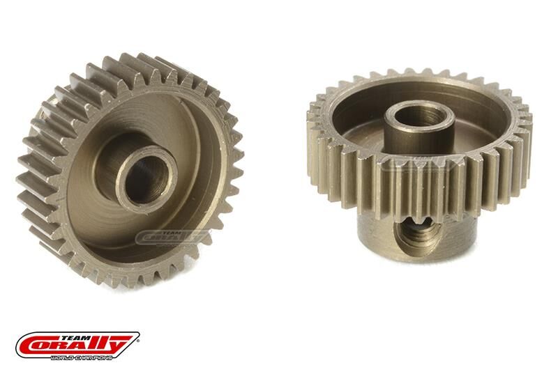 Team Corally 64 DP Motorritzel Stahl gehärtet 35 Zähne Welle 3.17mm / C-71335