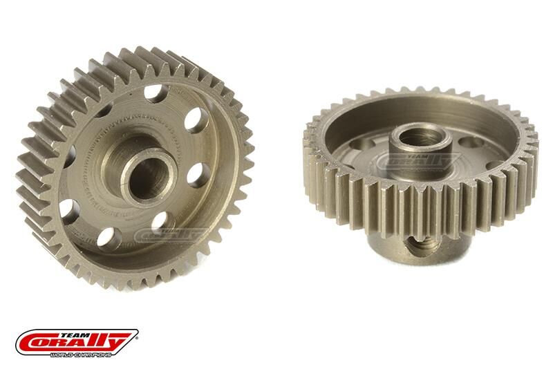Team Corally 64 DP Motorritzel Stahl gehärtet 42 Zähne Welle 3.17mm / C-71342