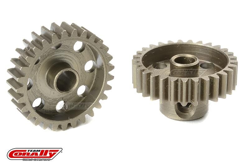 Team Corally 48 DP Motorritzel Stahl gehärtet 29 Zähne Welle 3.17mm / C-71429