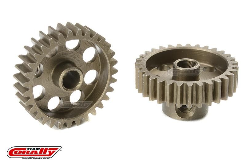 Team Corally 48 DP Motorritzel Stahl gehärtet 31 Zähne Welle 3.17mm / C-71431