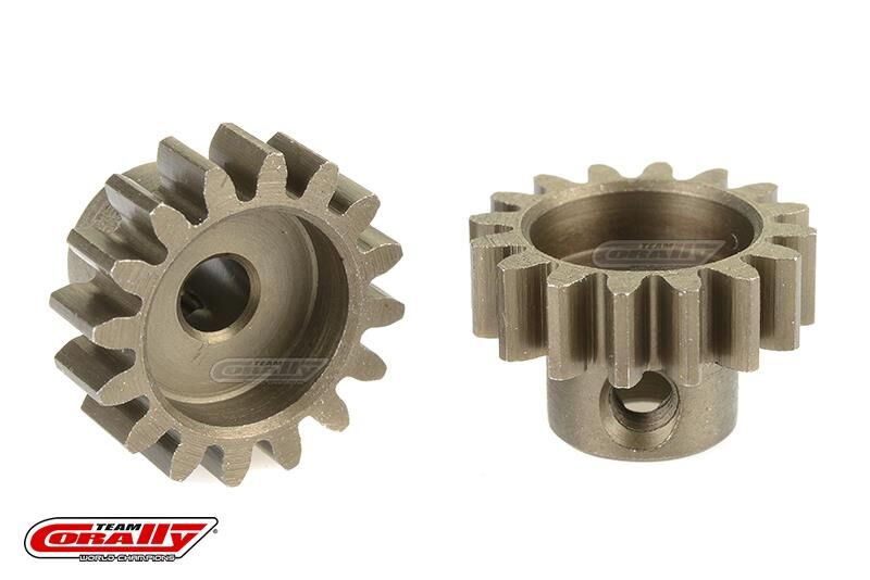 Team Corally 32 DP Motorritzel Stahl gehärtet 16 Zähne Welle 3.17mm / C-71516