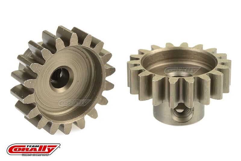 Team Corally 32 DP Motorritzel Stahl gehärtet 18 Zähne Welle 3.17mm / C-71518
