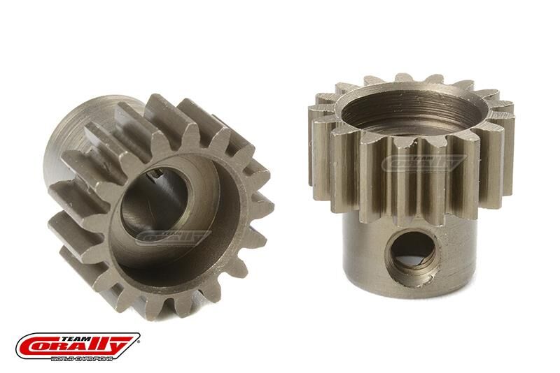 Team Corally 32 DP Motorritzel Stahl gehärtet 17 Zähne Welle 5mm / C-72517