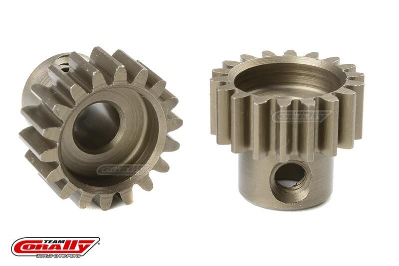 Team Corally 32 DP Motorritzel Stahl gehärtet 18 Zähne Welle 5mm / C-72518