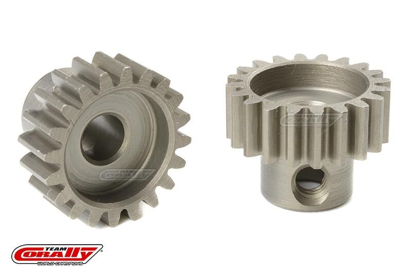 Team Corally 32 DP Motorritzel Stahl gehärtet 20 Zähne Welle 5mm / C-72520