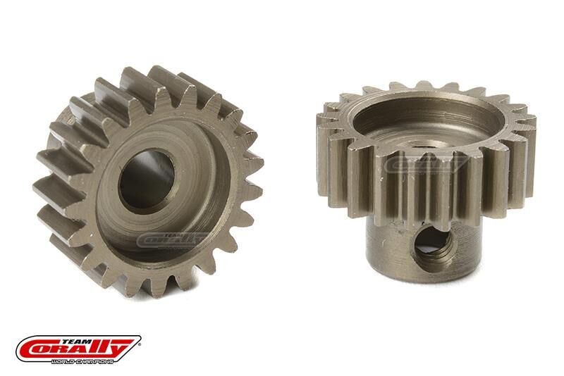 Team Corally 32 DP Motorritzel Stahl gehärtet 21 Zähne Welle 5mm / C-72521