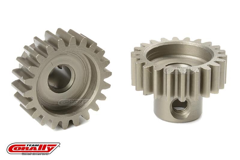 Team Corally 32 DP Motorritzel Stahl gehärtet 22 Zähne Welle 5mm / C-72522