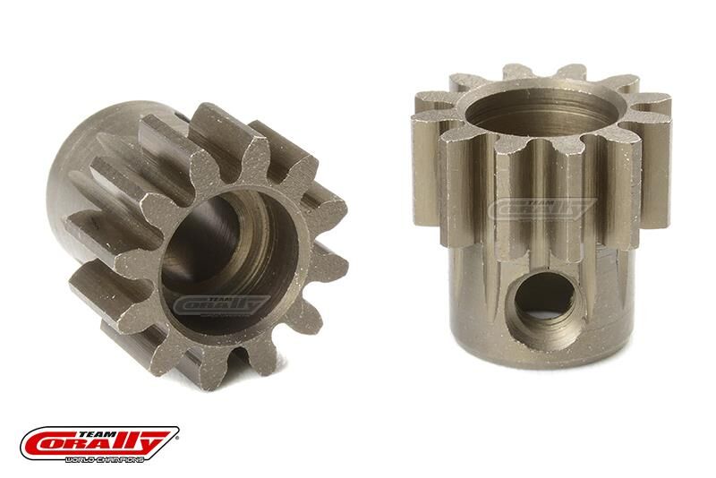 Team Corally M1.0 Motorritzel Stahl gehärtet 12 Zähne Welle 5mm / C-72712