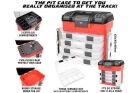 Team Corally Pit Koffer 4 Sortimentsbox Schubladen Universal Schaumeinlage / C-90251