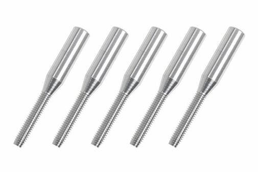 G-Force RC Aluminium Hülsen M2.5 Kohlefaserstäbe 3mm 5 St / GF-2103-002