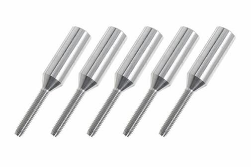 G-Force RC Aluminium Hülsen M2.5 Kohlefaserstäbe 5mm 5 St / GF-2103-007