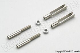 Protech RC Metal Clevis M3 With Coupler / MA497