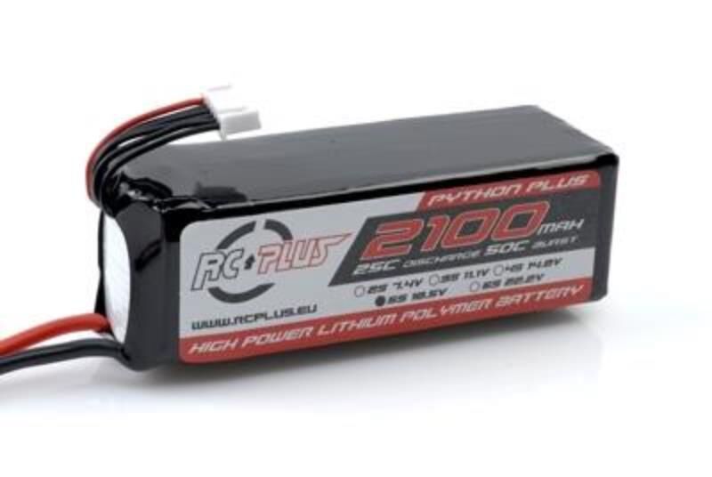 RC Plus Li-Po Akku Python Plus 25-30C 2100 mAh 5S1P 18,5V Deans Stecker / RC-A25-2100-5S1P