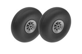 G-Force RC Flugzeug-Räder Gummi mit Nylon Felge 70mm...