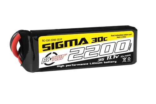 RC Plus Li-Po Akku Sigma 30C 2200 mAh 3S1P 11.1V XT-60 / RC-G30-2200-3S1P