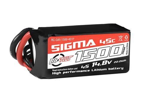RC Plus Li-Po Akku Sigma 45C 1500 mAh 4S1P 14.8V XT-60 / RC-G45-1500-4S1P