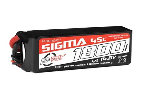 RC Plus Li-Po Akku Sigma 45C 1800 mAh 4S1P 14.8V XT-60 / RC-G45-1800-4S1P