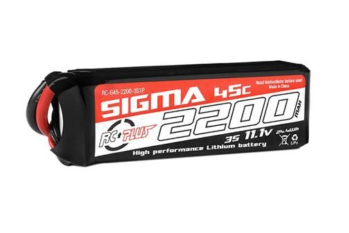 RC Plus Li-Po Akku Sigma 45C 2200 mAh 3S1P 11.1V XT-60 / RC-G45-2200-3S1P