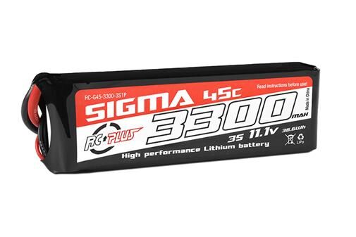 RC Plus Li-Po Akku Sigma 45C 3300 mAh 3S1P 11.1V XT-60 / RC-G45-3300-3S1P