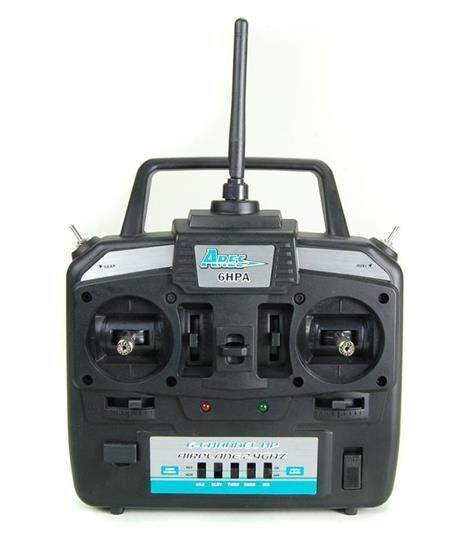 Ares 6HPA 6-Channel HP Airplane Transmitter, Mode 2: Gamma 370 / AZS1208AMD2