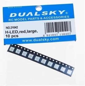 Dualsky H-LED, red, large, 10 pcs / DS21042