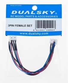 Dualsky 3 PIN FEMALE SET (2 PCS) / DS40094
