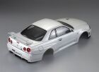 Killerbody Nissan Skyline R34 195mm Perl Weiß lackiert, RTU all-in / KB48644
