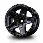 MST-Racing Silver black 648 1.9" wheel (+5) (4) / MST230043SBK