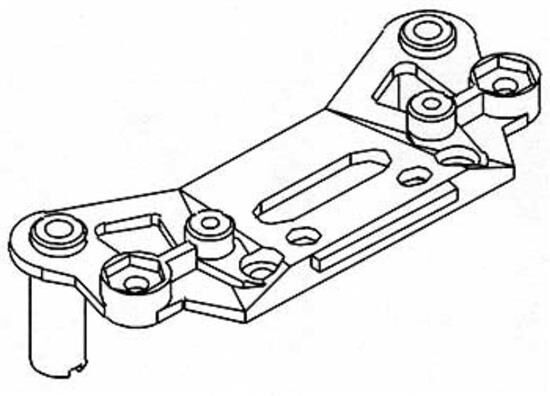 Robitronic Schaumgummibumperhalterung ETC,NTC / R30003