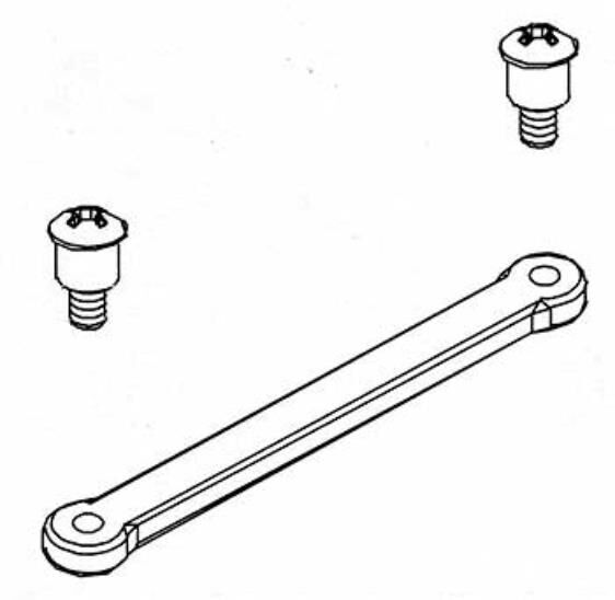 Robitronic Lenkungsplatte mit Schrauben / R30082