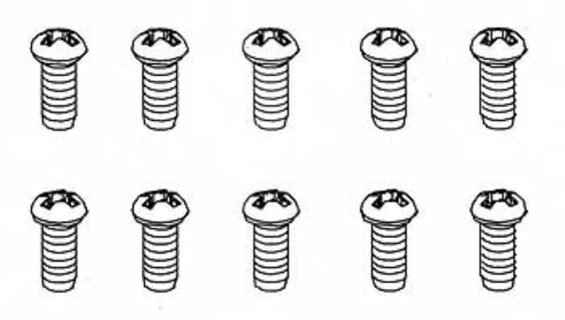 Robitronic 3x8mm Rundkopfschraube für Plastik (10 Stk) / R30098