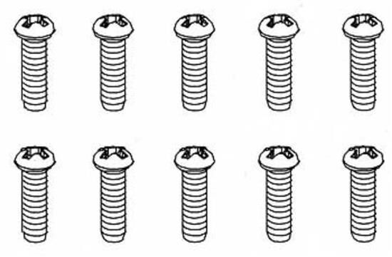 Robitronic 3x12mm Rundkopfschraube für Plastik (10 Stk) / R30100