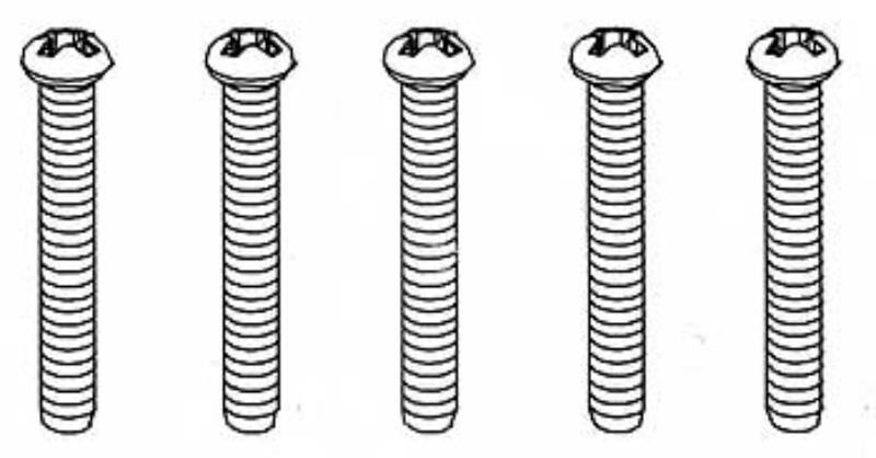 Robitronic 3x22mm Rundkopfschraube für Plastik (5 Stk) / R30102