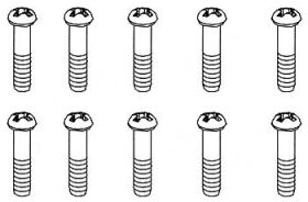 Robitronic M3x15mm Rundkopfschraube (10 Stk) / R30105