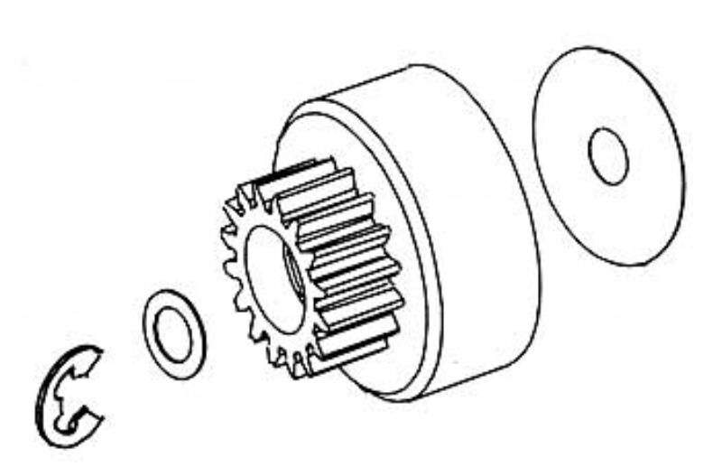 Robitronic Kupplungsglocke 1-Gang 16Z / R30120