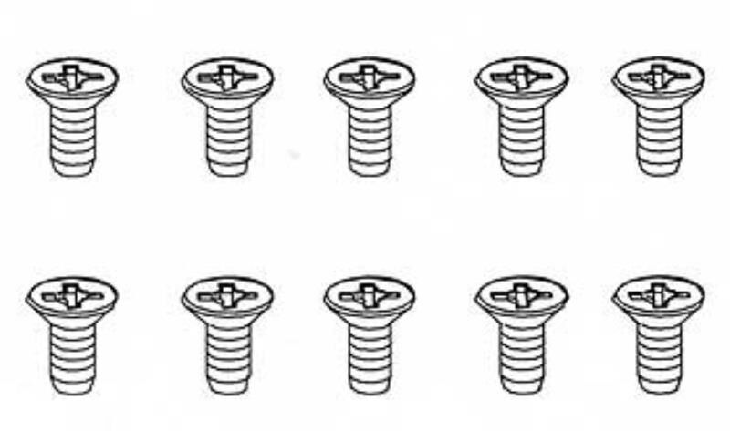 Robitronic 3x6mm Senkkopfschraube für Plastik (10 Stk) / R30182