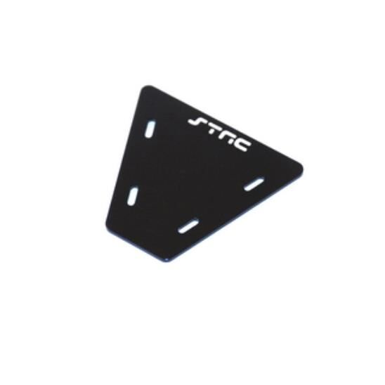STRC Gefräste Alu Elektronik Platte für Axial AX10 (Schwarz) / STA30497BK