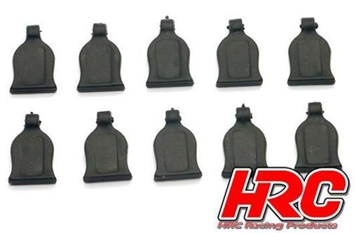 HRC Racing Litzen für Karosserieklammern für 1:10 Schwarz (10 Stk.) / HRC2041BK