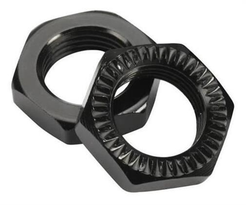Team Magic Ersatzteil E6 III Serrated Radmuttern Schwarz (2 Stk.) / TM505231BK-1