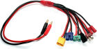 HRC Racing Ladekabel Multi 4mm Bullet zu EC3 / MPX / XT60 / CT4 / Ultra T / Empfänger UNI (FUT & JR) 300mm Gold / HRC9124